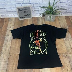 💜 Jimi Hendrix Psychadelic Black T Shirt Size Xl